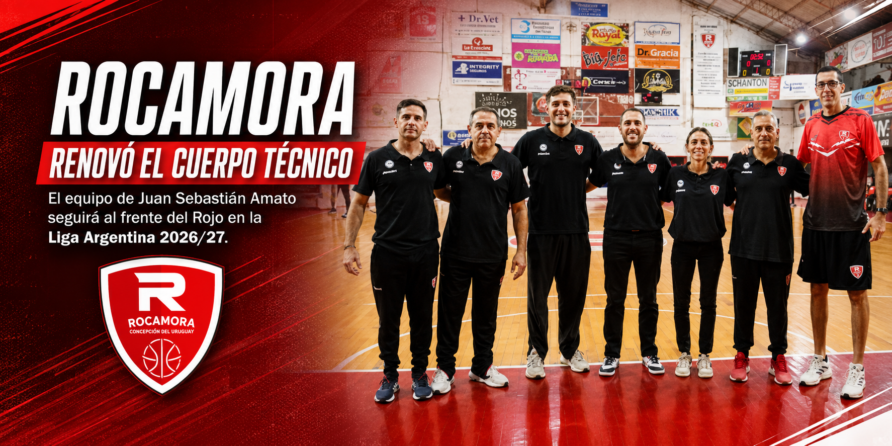 El Rojo apostó por la continuidad de su cuerpo técnico tras asegurar la permanencia y comenzar el armado del plantel para la Liga Argentina 2026/27.