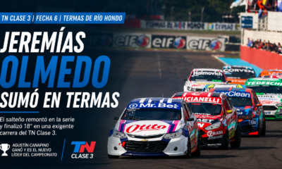 El salteño Jeremías Olmedo volvió a mostrar velocidad en Termas, sumó puntos tras una gran recuperación y Agustín Canapino se adueñó del liderazgo del Turismo Nacional Clase 3.