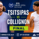 Stefanos Tsitsipas y Raphael Collignon definirán el ATP 250 de Gstaad en una final inédita que enfrenta experiencia, jerarquía y una de las grandes revelaciones de la temporada.