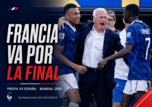 Francia prepara la semifinal ante España por el Mundial: declaraciones de Deschamps, Koundé y Rabiot, recorrido, estadísticas y claves.