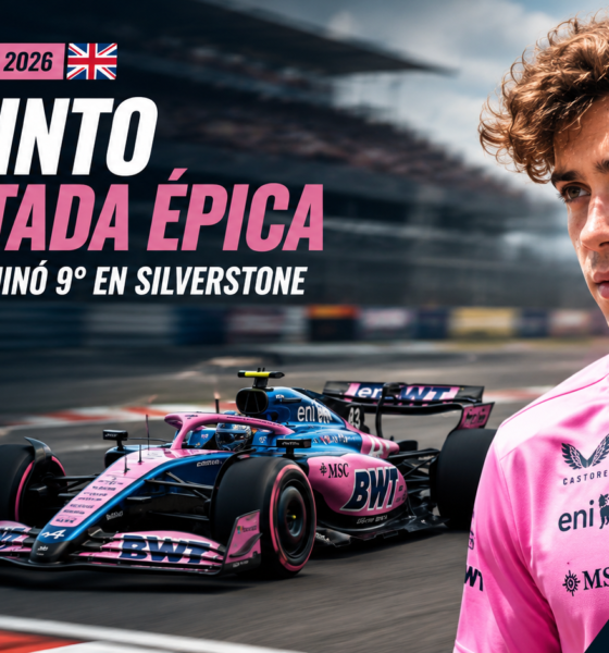 Franco Colapinto protagonizó una remontada memorable en Silverstone: largó 19°, terminó 9° y sumó puntos para Alpine