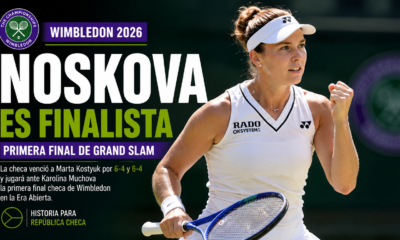 Linda Noskova venció a Marta Kostyuk y jugará la final de Wimbledon 2026 ante Karolina Muchova.