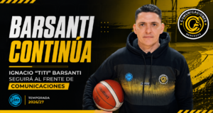 Comunicaciones ratificó la continuidad de Ignacio Barsanti, quien buscará consolidar el proyecto deportivo iniciado la temporada pasada.