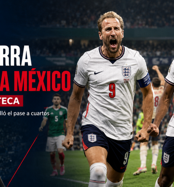 Inglaterra soportó la presión de México, jugó casi todo el segundo tiempo con diez y avanzó a cuartos del Mundial 2026 tras ganar 3-2 en el Azteca.