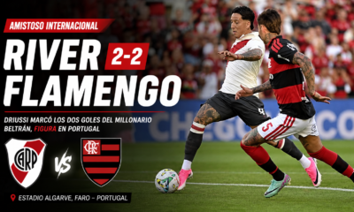 River empató 2-2 con Flamengo en Portugal gracias a un doblete de Sebastián Driussi, en un amistoso que dejó buenas señales para el equipo de Eduardo Coudet.