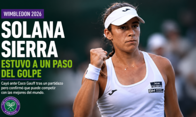 Solana Sierra estuvo muy cerca de eliminar a Coco Gauff en Wimbledon 2026 y, pese a la derrota, dejó una actuación que confirma su lugar entre las mejores jugadoras del circuito.