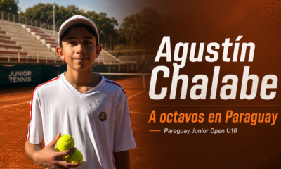 Agustín Chalabe superó por 4-6, 6-1 y 6-2 a Clemente Soto y se instaló entre los 16 mejores del Paraguay Junior Open.