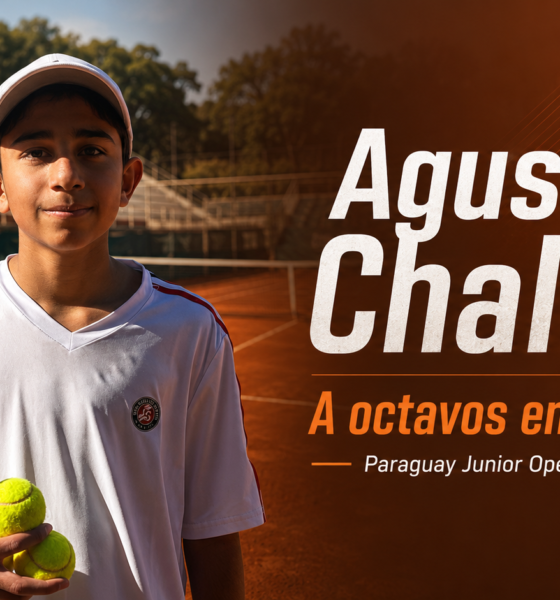 Agustín Chalabe superó por 4-6, 6-1 y 6-2 a Clemente Soto y se instaló entre los 16 mejores del Paraguay Junior Open.