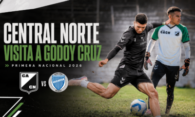 Central Norte visita a Godoy Cruz por la Primera Nacional 2026: horario, formaciones, estadísticas, antecedentes y pronóstico del partido.