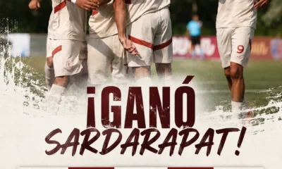 Sardarapat derrotó 4-1 a Van y comenzó como líder de la Premier League de Armenia.
