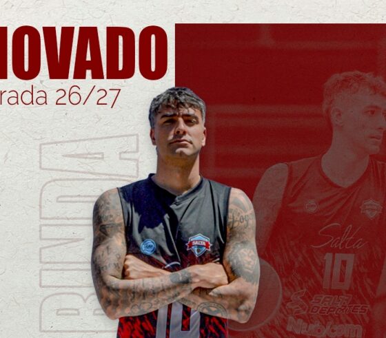 Facundo Binda renovó con Salta Basket y disputará su séptima temporada como uno de los referentes del equipo salteño.
