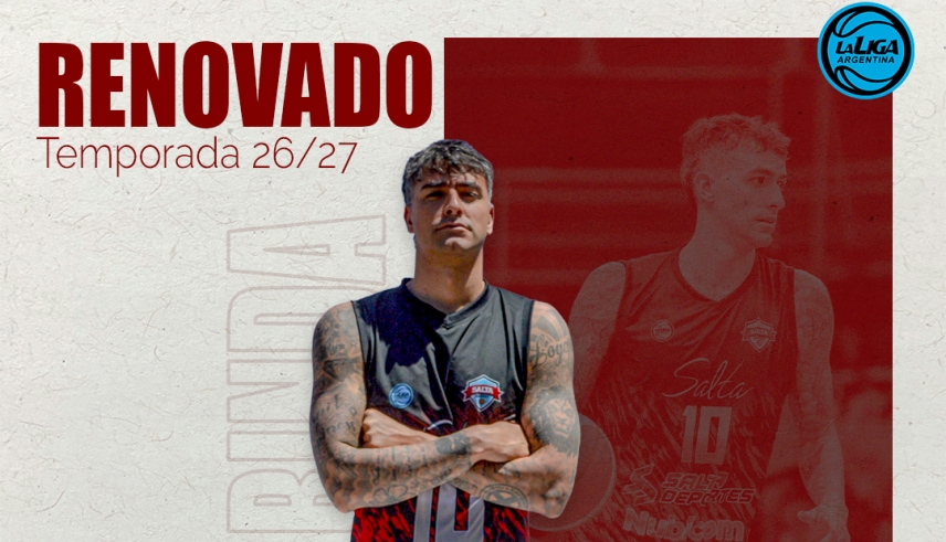 Facundo Binda renovó con Salta Basket y disputará su séptima temporada como uno de los referentes del equipo salteño.