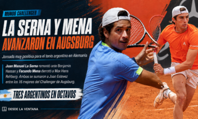 Mundo Challenger Augsburg: La Serna y Mena avanzaron y habrá tres argentinos en octavos
