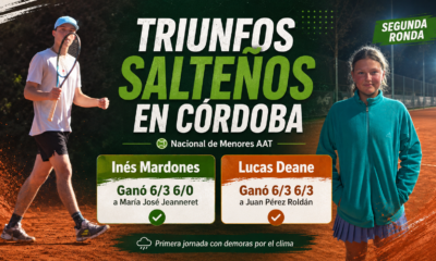 Inés Mardones y Lucas Deane ganaron sus partidos de primera ronda y avanzaron en el Nacional de Menores AAT que se disputa en Córdoba.