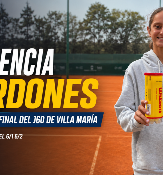 Florencia Mardones sumó su segunda victoria consecutiva en sets corridos y se metió entre las ocho mejores del J60 de Villa María.