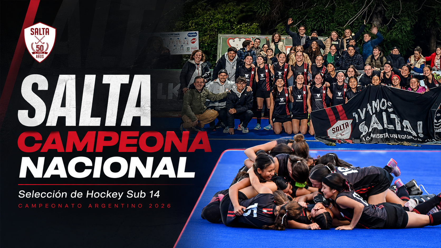 Salta venció 2-0 a Mendoza en Buenos Aires y se consagró campeona del Campeonato Argentino de Selecciones Sub 14 de hockey femenino.