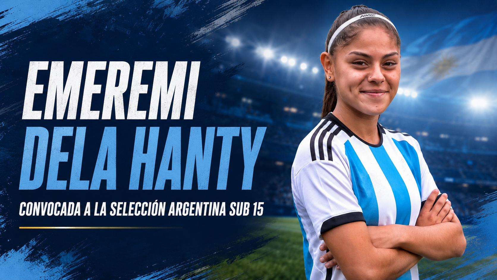 La futbolista salteña Emeremi Dela Hanty representará a la Argentina en la Liga Evolución Femenina Sub 15 que se jugará en Paraguay.