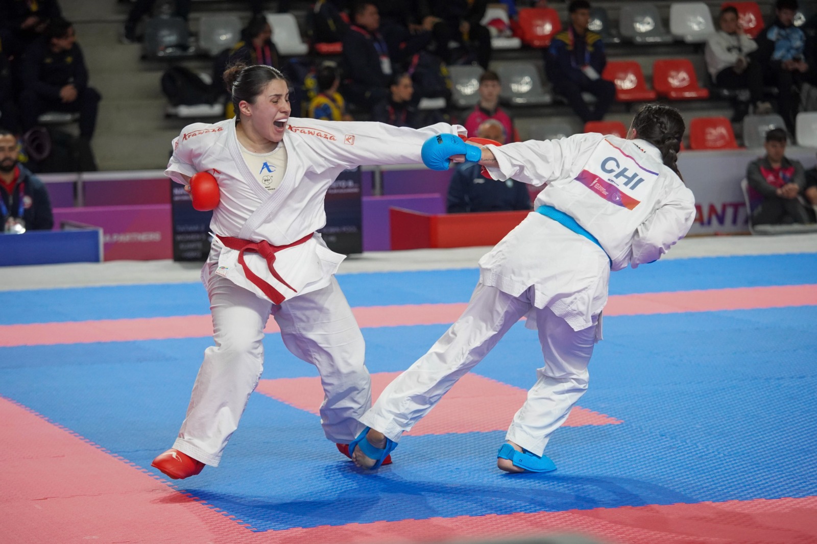 María Jazmín Ichiki convirtió su debut en los Juegos Suramericanos en una medalla de plata para Argentina en kumite hasta 61 kilos.