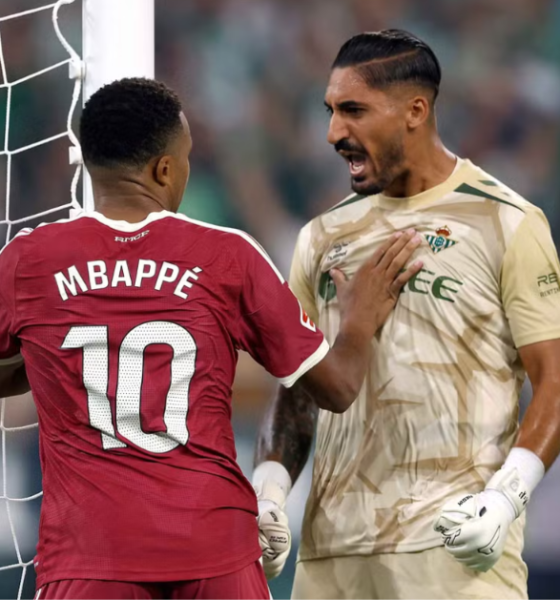 Betis venció 1-0 al Real Madrid con gol de Troy Parrott y una gran actuación de Álvaro Valles, que le atajó un penal a Mbappé.