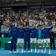 Selección Argentina celebra la victoria ante Turquía y la clasificación a los Qualifiers 2027 de Copa Davis.