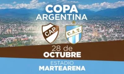 Salta será sede de una semifinal histórica de la Copa Argentina: Atlético Tucumán enfrentará a Platense el 28 de octubre en el Martearena.