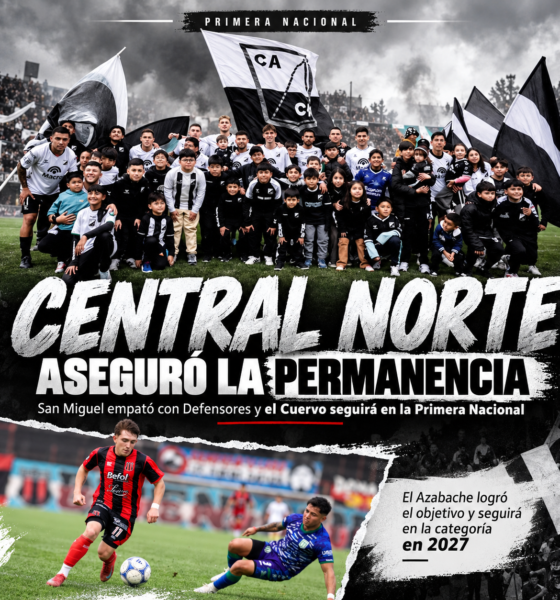 Central Norte aseguró su permanencia en la Primera Nacional tras el empate 0-0 de San Miguel ante Defensores de Belgrano.