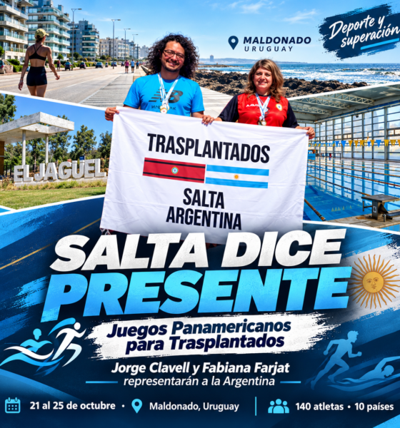 Jorge Clavell y Fabiana Farjat representarán a Argentina en los Juegos Panamericanos para Trasplantados, del 21 al 25 de octubre en Uruguay