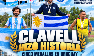 El salteño Jorge Luis Clavell ganó cuatro medallas de oro y una de plata en los Panamericanos para Trasplantados disputados en Uruguay