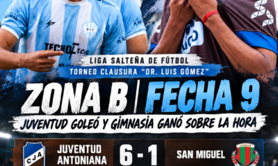 Juventud Antoniana y Gimnasia y Tiro en la Fecha 9 de la Liga Salteña