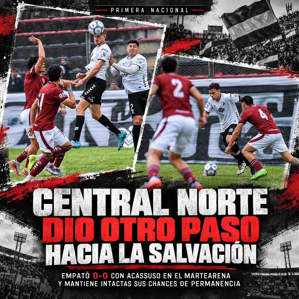 Central Norte sumó ante Acassuso y quedó a un resultado de sellar su continuidad en la Primera Nacional.