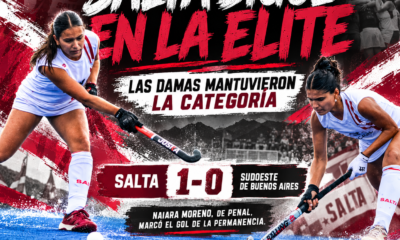 Las Damas de Salta vencieron 1-0 a Sudoeste de Buenos Aires y conservaron su lugar en la élite. Los Caballeros cayeron 4-2 ante Entre Ríos y descendieron.
