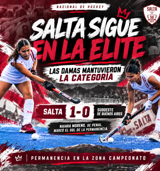 Las Damas de Salta vencieron 1-0 a Sudoeste de Buenos Aires y conservaron su lugar en la élite. Los Caballeros cayeron 4-2 ante Entre Ríos y descendieron.