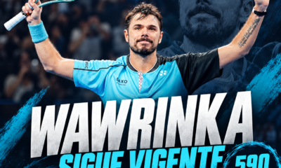 Stan Wawrinka venció a Martín Landaluce en tres sets en el ATP de Lyon y alcanzó las 590 victorias en el circuito profesional.