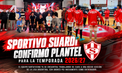 Sportivo Suardi presentó su plantel para la Liga Argentina 2026/27, con Andrés Poi como entrenador, nuevas incorporaciones y debut confirmado ante Bochas.