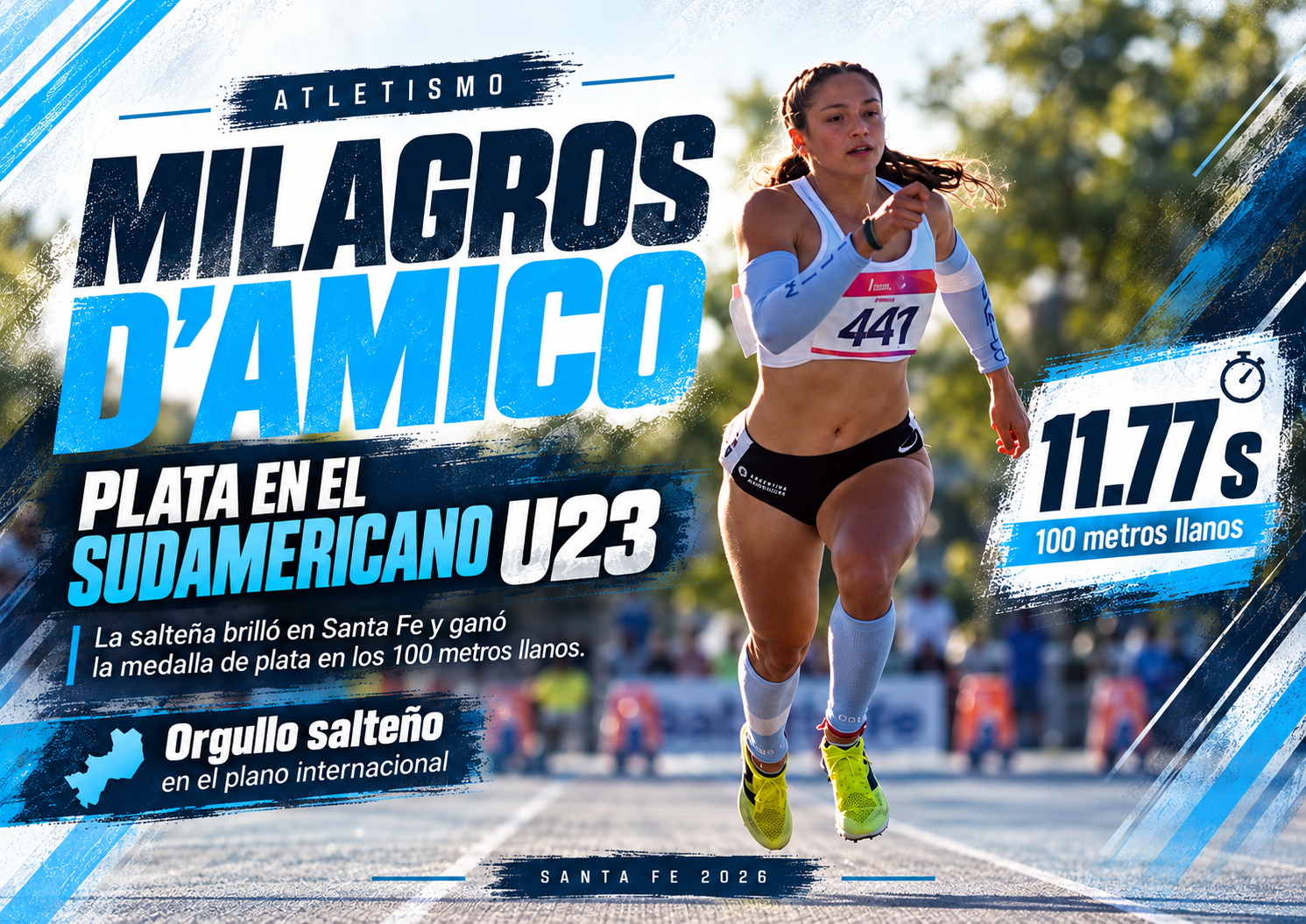 Milagros D’Amico ganó plata en el Sudamericano U23