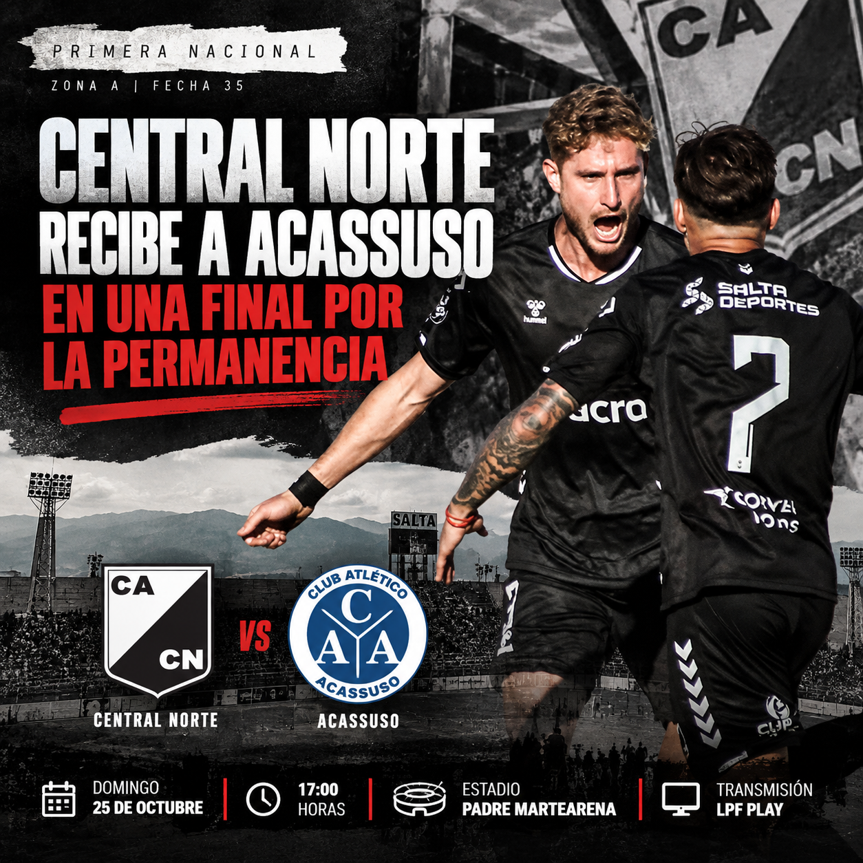 Central Norte afronta una verdadera final ante Acassuso este domingo desde las 17 en el Martearena