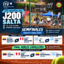 Semifinales de singles y finales de dobles del ITF J200 Salta 2026 en Sporting Club Salta.