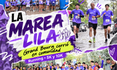 El Club Grand Bourg organizó La Marea Lila, una carrera de 5 y 10 kilómetros que promovió el running, los hábitos saludables y el encuentro familiar en Salta.