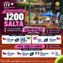 Semifinales femeninas de singles y final de dobles del ITF J200 Salta 2026 en Sporting Club Salta.