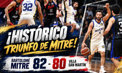 Bartolomé Mitre hizo historia en la Liga Argentina: venció 82-80 a Villa San Martín con un doble decisivo de Matthew Dade