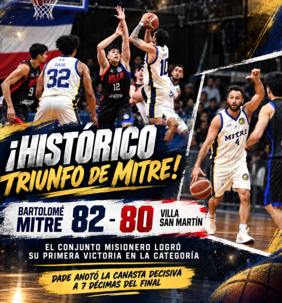 Bartolomé Mitre hizo historia en la Liga Argentina: venció 82-80 a Villa San Martín con un doble decisivo de Matthew Dade