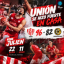 Unión venció 96-82 a Comunicaciones en la Liga Argentina. Kobe Julien brilló con 22 puntos y 11 rebotes.