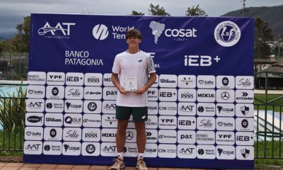 Alessandro Rubini García Belaunde, campeón de singles y dobles masculino del ITF J200 Salta 2026 en el Sporting Club Salta.