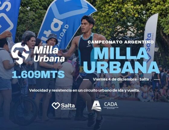 Salta vivirá la Fiesta Nacional del Deporte del 4 al 8 de diciembre, con múltiples disciplinas y la primera Milla Urbana, que espera reunir a 700 atletas