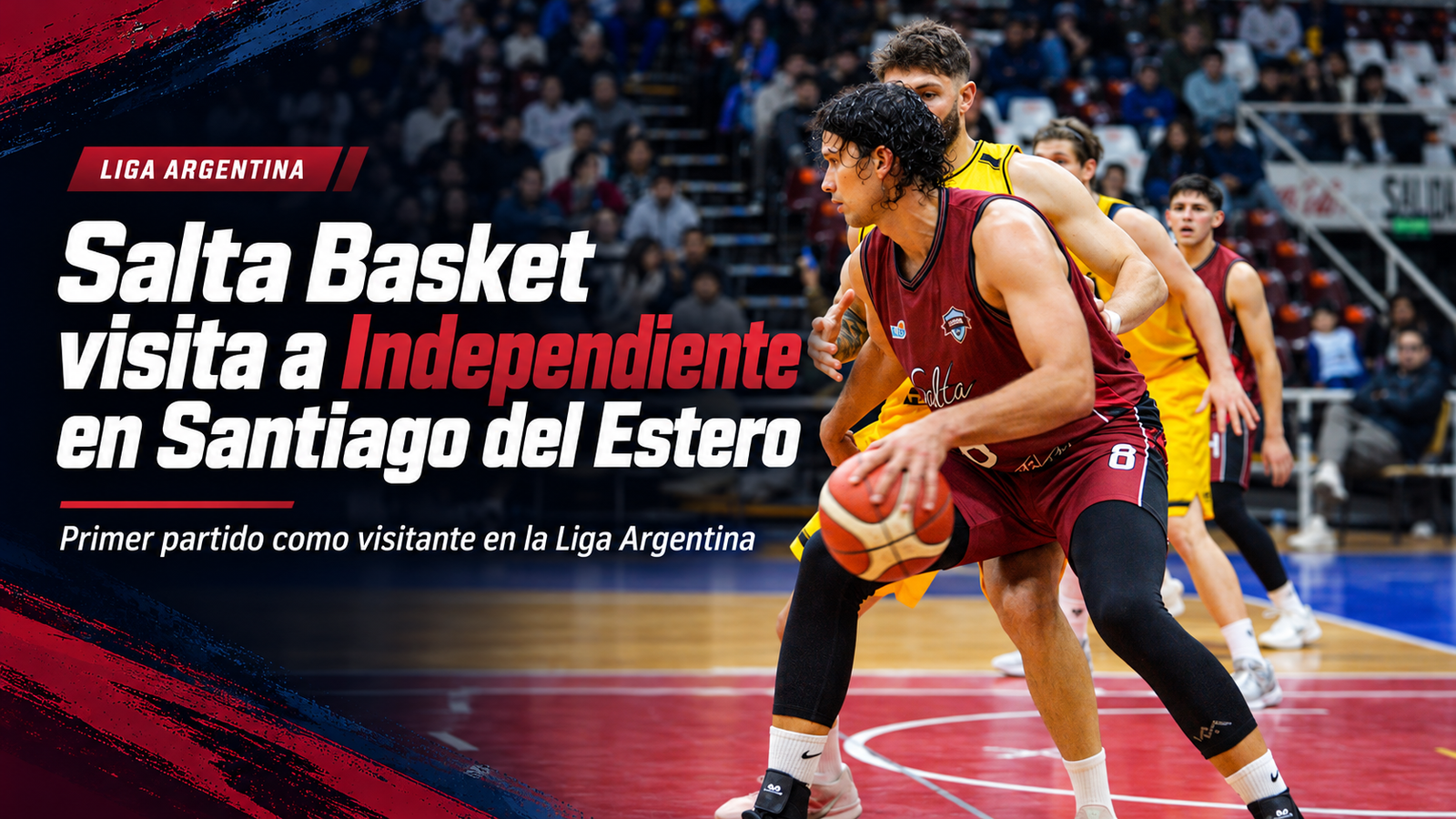 Salta Basket enfrenta a Independiente en Santiago del Estero en su primer partido como visitante por la Liga Argentina 2026/27.