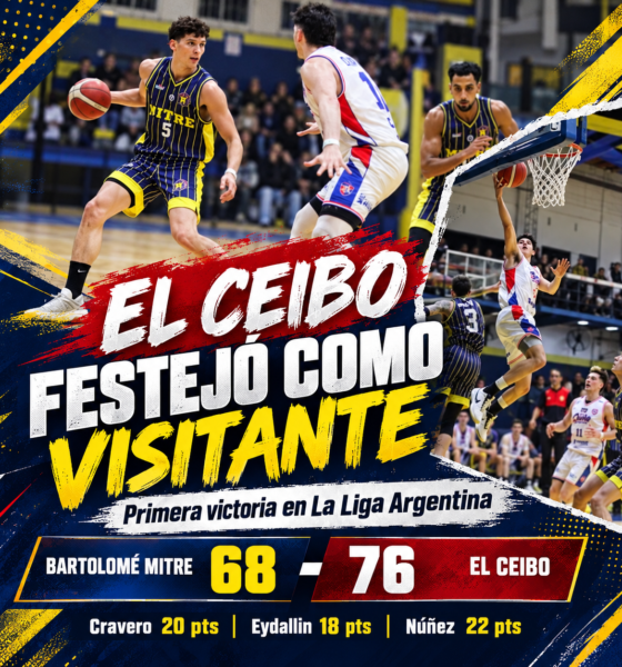 El Ceibo venció 76-68 a Bartolomé Mitre en Posadas y consiguió su primera victoria en la temporada 2026/27 de La Liga Argentina