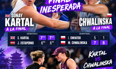Sonay Kartal y Maja Chwalinska protagonizarán la final del WTA Wuhan 2026 después de eliminar a Jelena Ostapenko e Iga Swiatek.