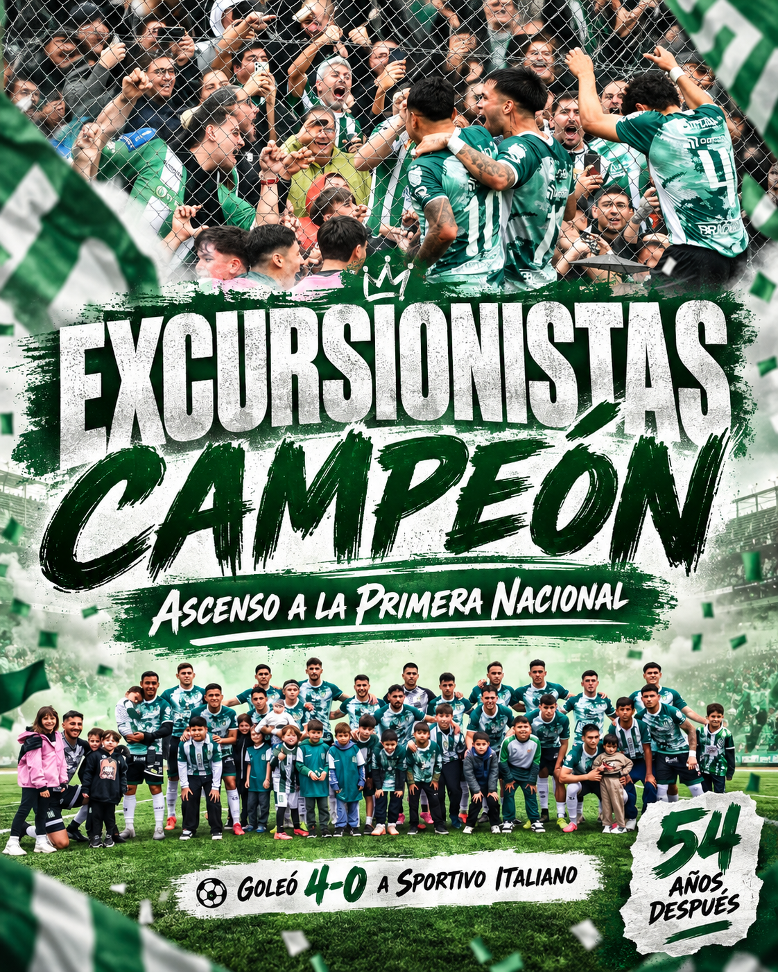Excursionistas campeón de la Primera B Metropolitana 2026