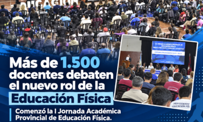 Más de 1.500 docentes participan en Salta de una jornada sobre Educación Física escolar, inclusión, salud integral y nuevas estrategias de enseñanza.