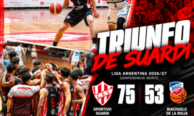 Sportivo Suardi venció 75-53 a Riachuelo en su debut como local por la Liga Argentina. Sebastián Braida fue la figura con 19 puntos.